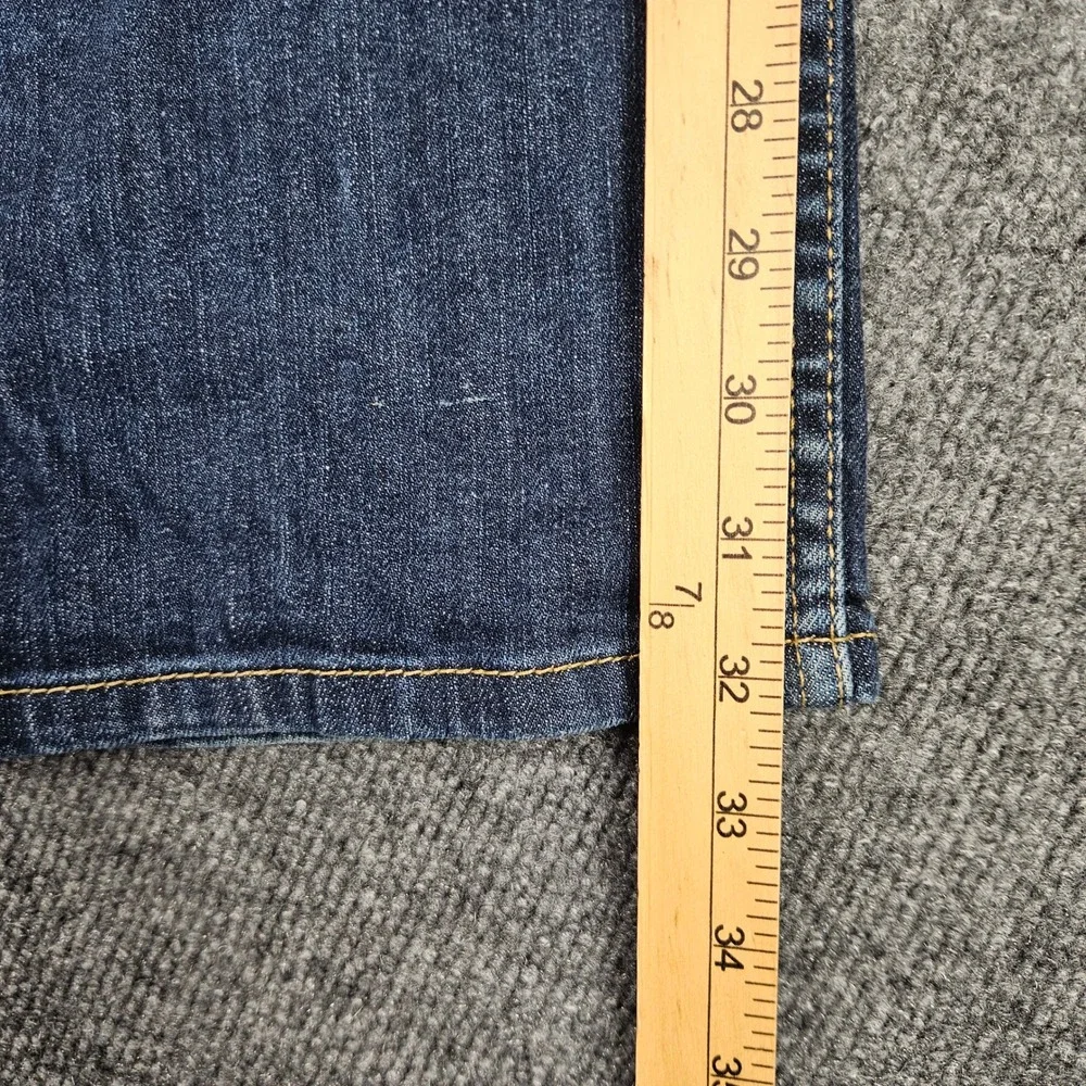 Levi's 513 Jeans Men's 38x34(32) Slim Straight Dark Wash Stretch Denim Casual